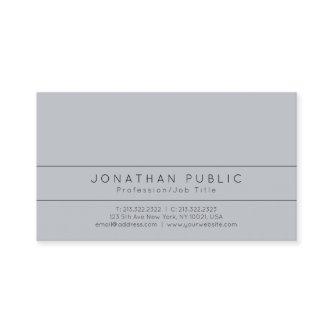 Professional Modern Elegant Grey Simple Plain