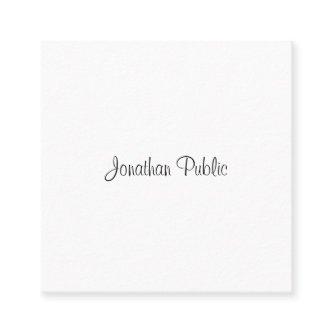 Professional Modern Elegant Handwritten Script Square