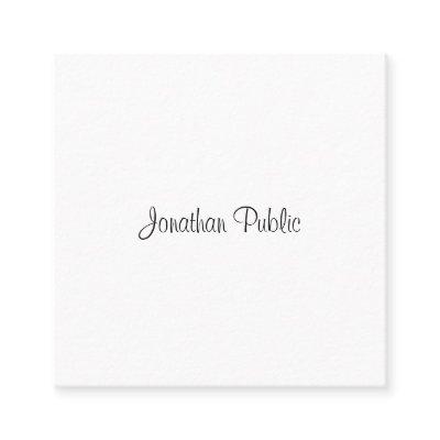 Professional Modern Elegant Handwritten Script Square