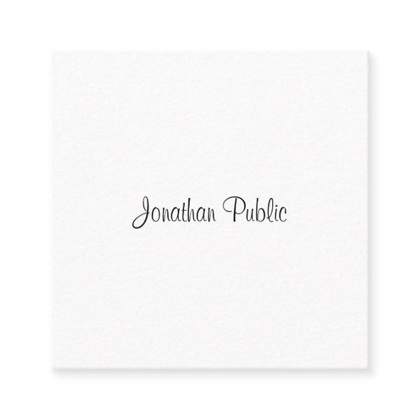 Professional Modern Elegant Handwritten Script Square