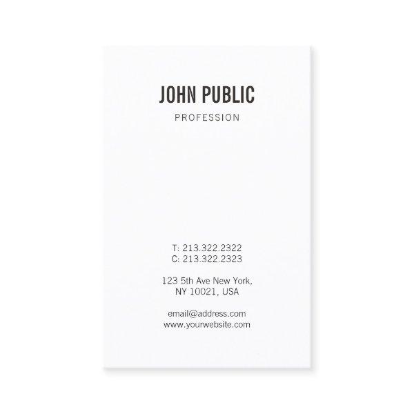Professional Modern Elegant Minimalist Vertical