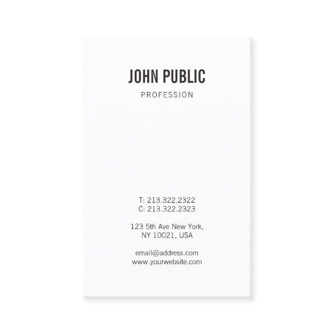Professional Modern Elegant Minimalist Vertical