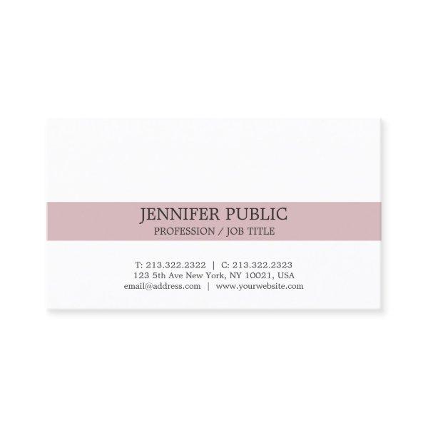 Professional Modern Elegant Minimalistic Plain