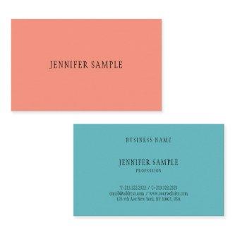 Professional Modern Elegant Trendy Colors Simple