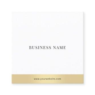 Professional Modern Gold White Elegant Simple Chic Square