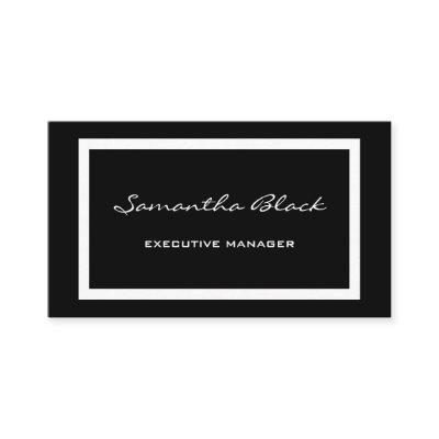 Professional Modern Handwriting Black White