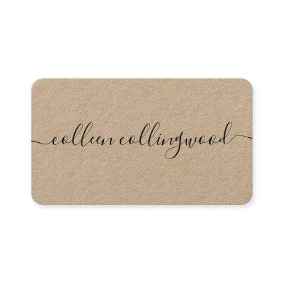 Professional Modern Kraft Paper Handwritten Script