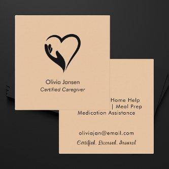Professional Modern Minimal Home Caregiver Square