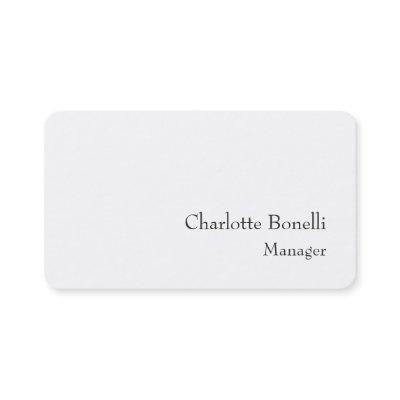 Professional Modern Minimalist Creation