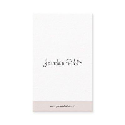 Professional Modern Minimalist Elegant Script Chic