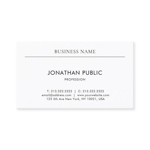 Professional Modern Minimalist Elegant Simple