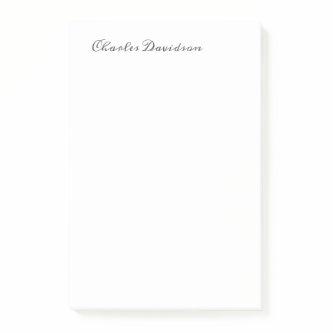 Professional Modern Minimalist Plain Calligraphy Post-it Notes
