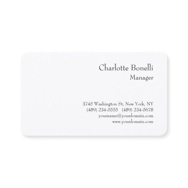 Professional Modern Minimalist Premium Silk
