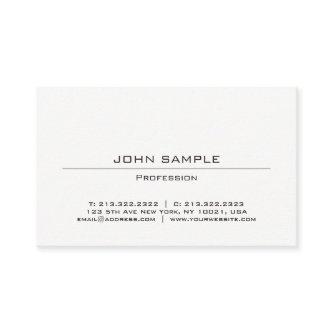 Professional Modern Minimalist Simple Design White