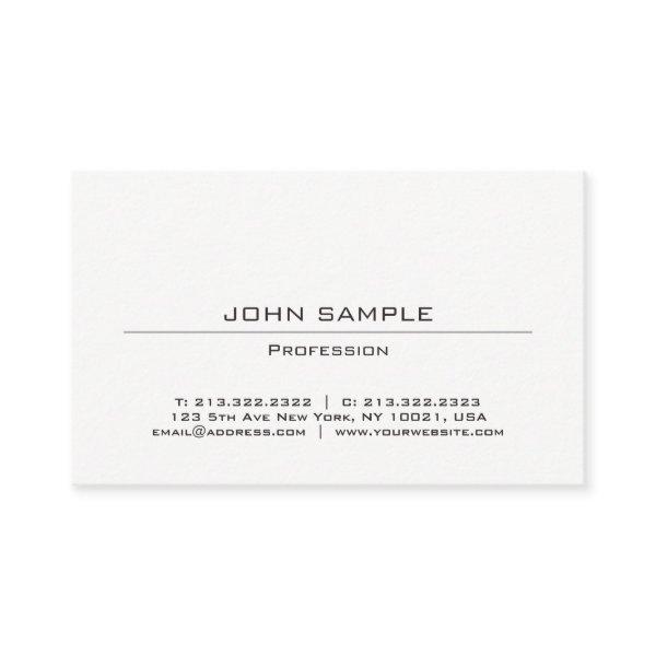 Professional Modern Minimalist Simple Design White