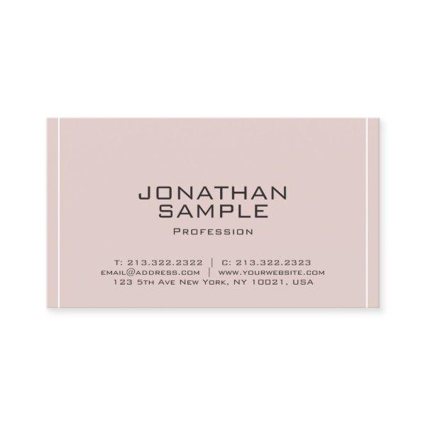 Professional Modern Minimalistic Elegant Plain