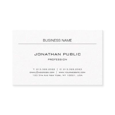 Professional Modern Minimalistic Elegant Plain