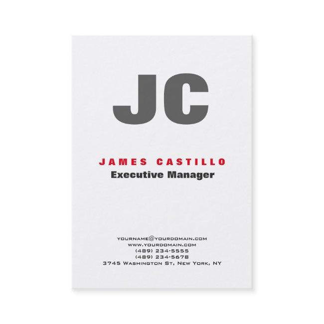 Professional Modern Monogram Minimalist Plain Bold