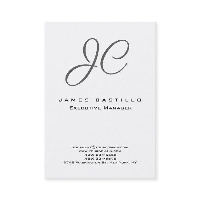 Professional Modern Monogram Minimalist Plain
