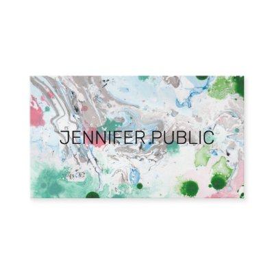 Professional Modern Pink Blue Green Trendy