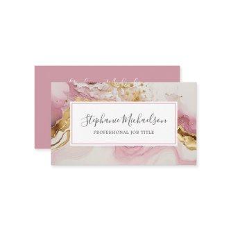 Professional Modern Pink Gold Abstract