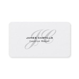 Professional Modern Premium Grey Monogrammed