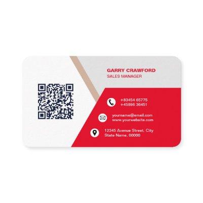 Professional Modern QR Code Custom Personalized Bu