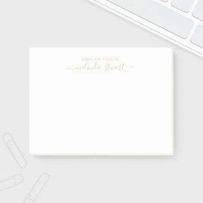 Professional Modern Script Post-it Notes