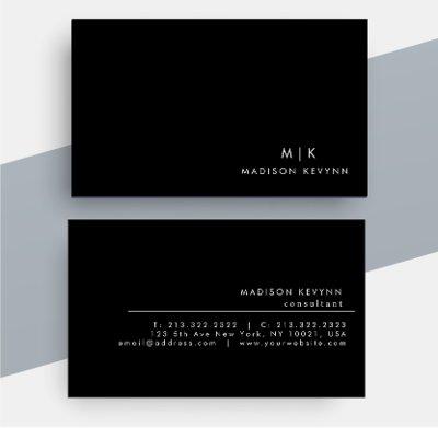 Professional Modern Simple Black Minimalist