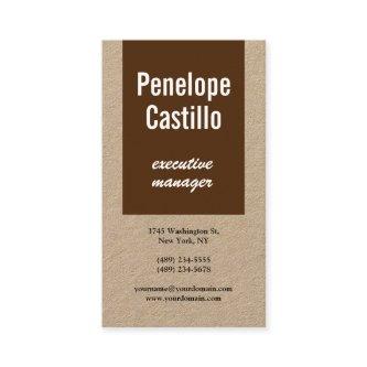 Professional Modern Simple Brown Premium Kraft