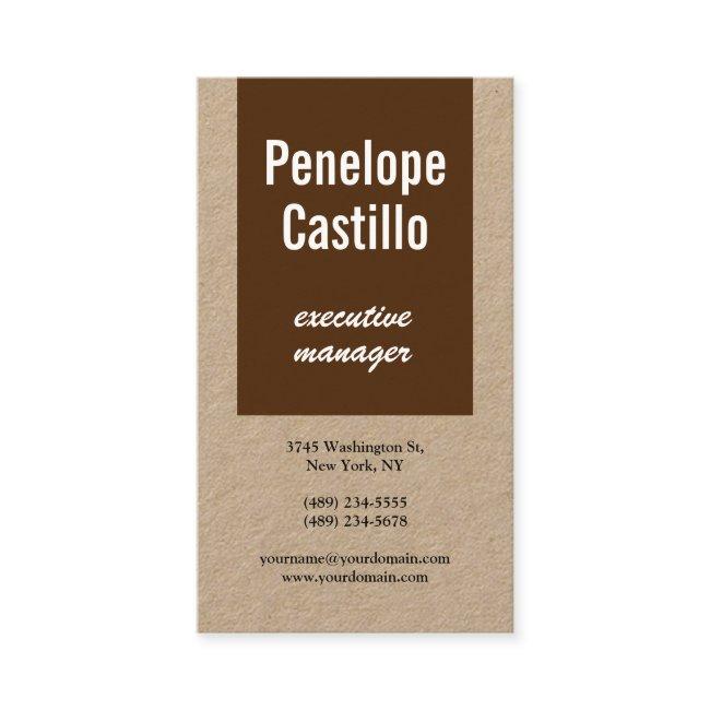 Professional Modern Simple Brown Premium Kraft