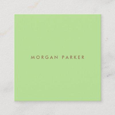 Professional Modern Simple Lime Green Square Square