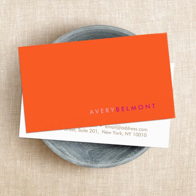 Professional Modern Simple OrangeMinimalist