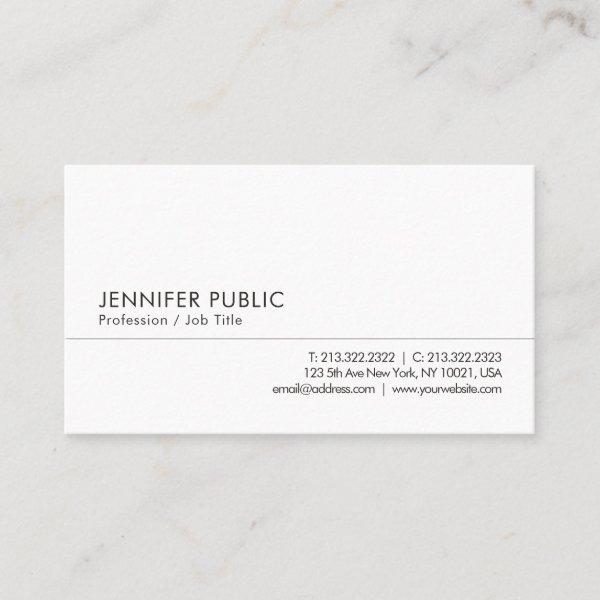 Professional Modern Simple Personalized Template