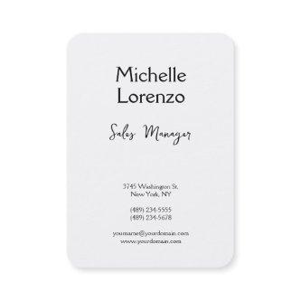 Professional Modern Simple Plain Black & White