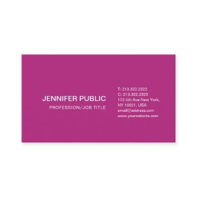 Professional Modern Simple Plain Elegant Pink