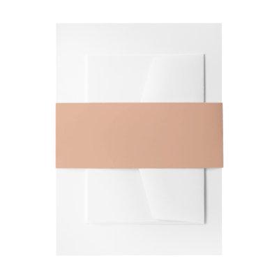 Professional Modern Simple Plain Tumbleweed Color Invitation Belly Band