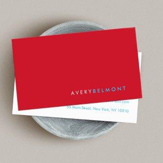 Professional Modern Simple Red Minimalist