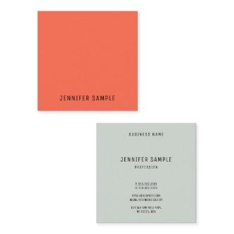 Professional Modern Simple Trendy Elegant Colors Square