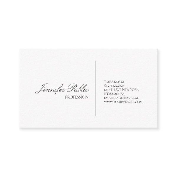 Professional Modern Sleek White Design Creative