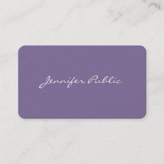 Professional Modern Stylish Violet Pearl Luxe