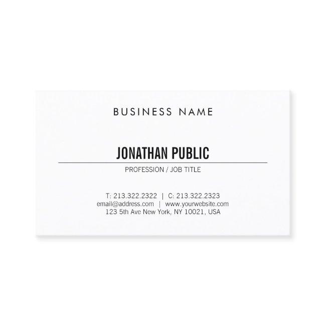Professional Modern Trendy Stylish Simple Plain