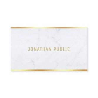 Professional Modern White Marble Gold Template