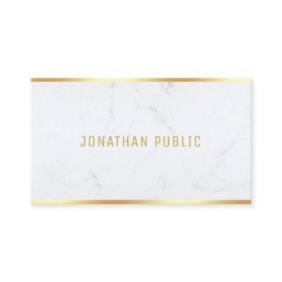 Professional Modern White Marble Gold Template