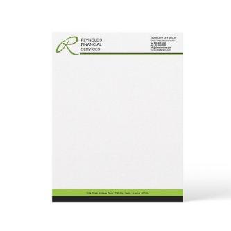 Professional Monogram Business Letterhead