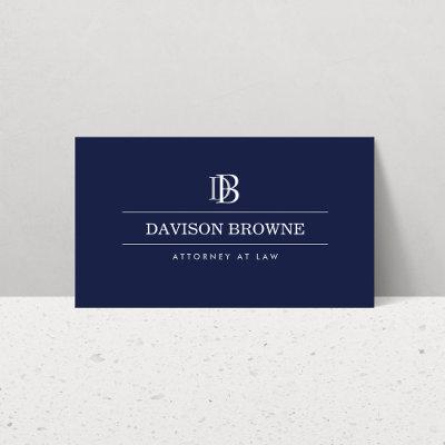 Professional Monogram Dark Blue