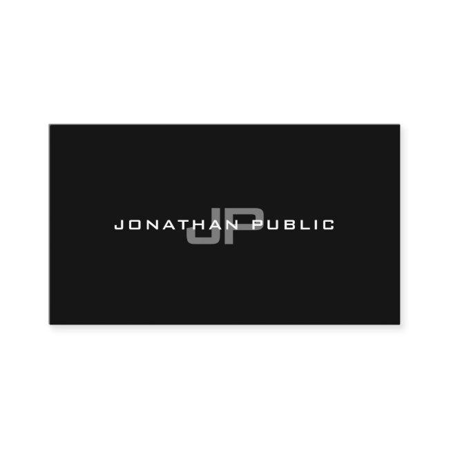 Professional Monogram Elegant Modern Simple Plain