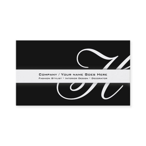 Professional monogram "H" business stylish
