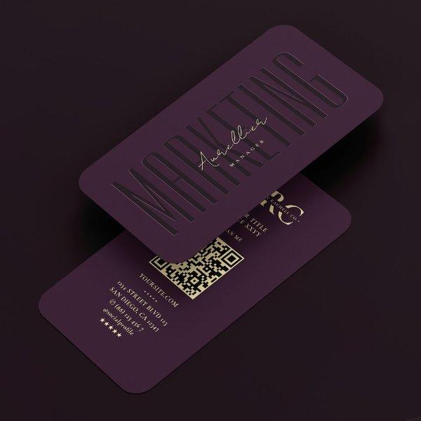 Professional Monogram Marketing Luxury Purple