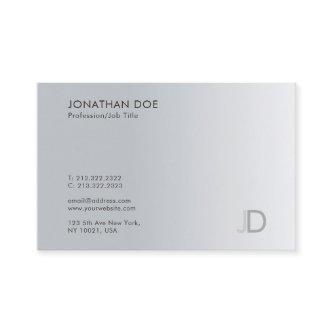 Professional Monogram Silver Look Elegant Template